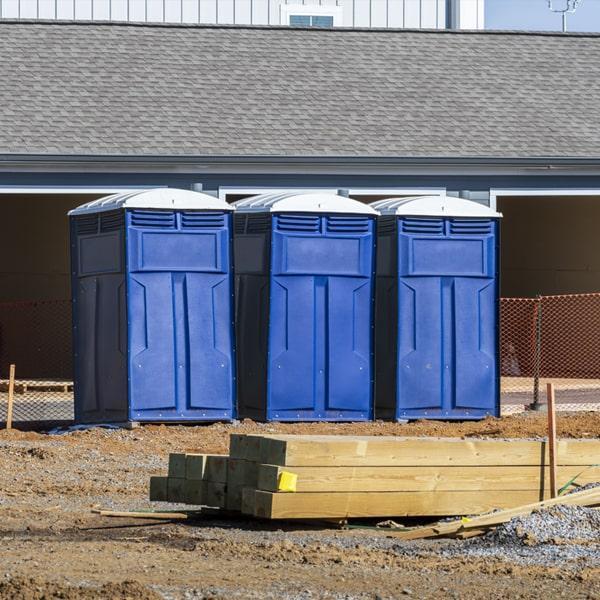 Heavy-duty construction site porta potty in Chattanooga, Tennessee
