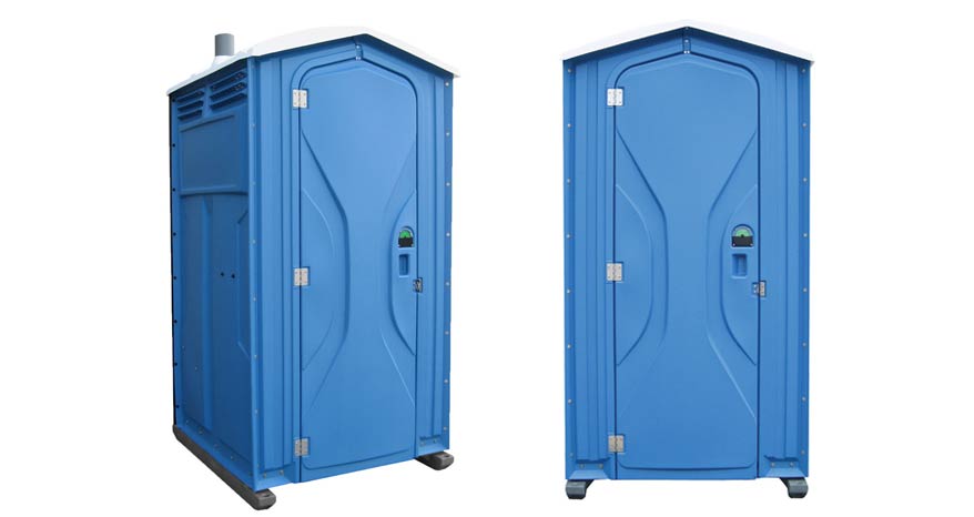 Long-term porta potty units on site in Chattanooga, Tennessee